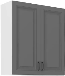 Szafka górna 80 cm ATENA 80 G - 90 2F Szary front / Biały korpus