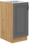 Szafka dolna 40 cm ATENA 40 D 1F BB Szary mat / Dąb Artisan