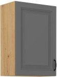 Szafka górna 50 cm ATENA 50 G - 72 1F Szary mat / Dąb Artisan