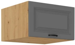 Szafka górna nadstawna 60 NAGU-36 1F ATENA pawlacz Szary mat / Dąb Artisan