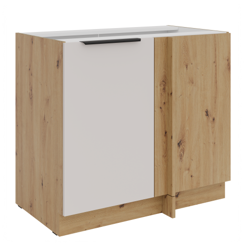 Przejdź do produktu Szafka dolna narożna 105 ND 1F BB KASZMIR + Dąb Artisan