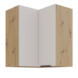 Szafka górna narożna 60 x 60 cm GN-72 2F (90°) KASZMIR + Dąb Artisan