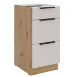 Szafka dolna 40 D 3S BB KASZMIR + Dąb Artisan