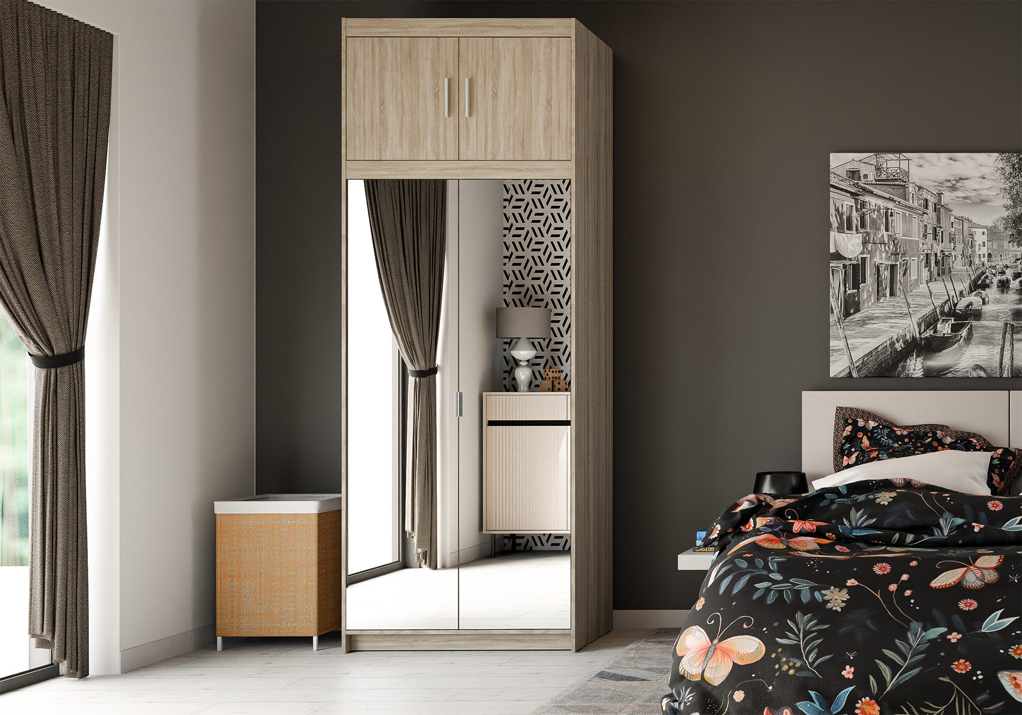 ELENA 2D LUSTRO + NADSTAWKA - dąb sonoma 1.png